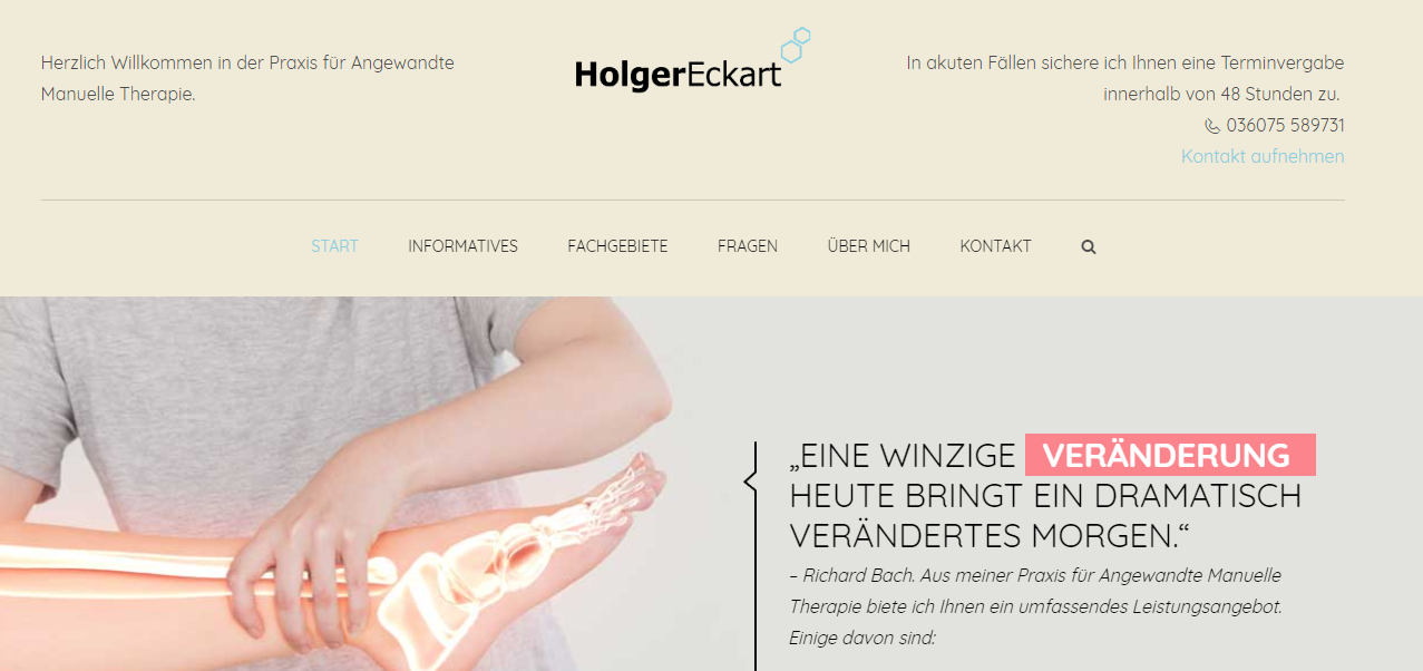 Holger Eckart Neue Web-Präsentation